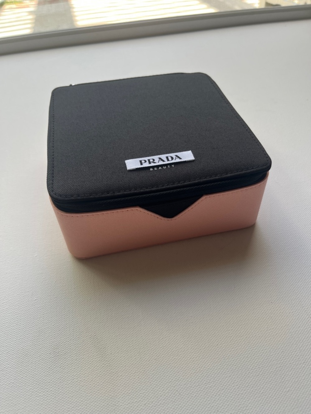 Prada Beauty Black Pink Makeup Case